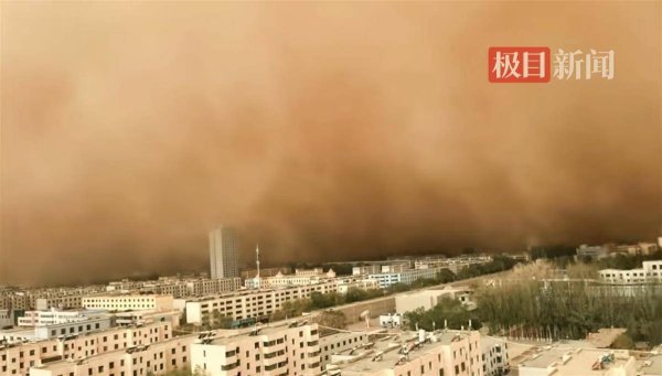 申宝证券 青海格尔木突遇10级狂风，掀起百米沙墙，当地居民称朋友圈都被“搅黄”了