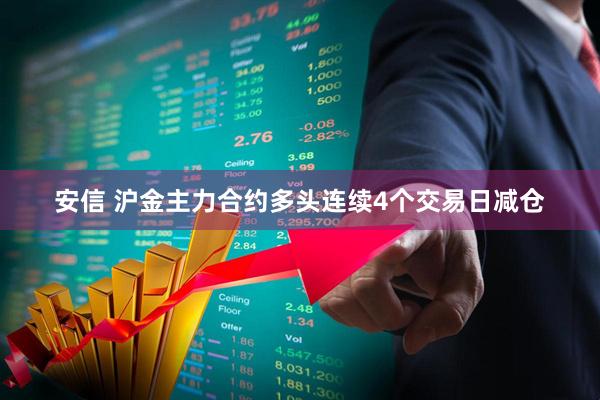 安信 沪金主力合约多头连续4个交易日减仓