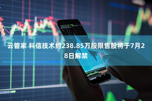 云管家 科信技术约238.85万股限售股将于7月28日解禁